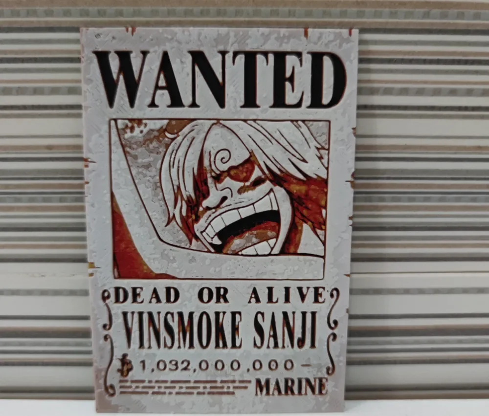 Hueforge style letter from Vinsmake Sanji Hueforge style letter from Vinsmake Sanji