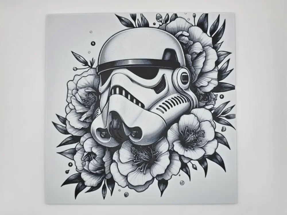 Stormtrooper Flowers Star Wars by Kactus Fpv HueForge model: Stormtrooper Flowers Star Wars by Kactus Fpv