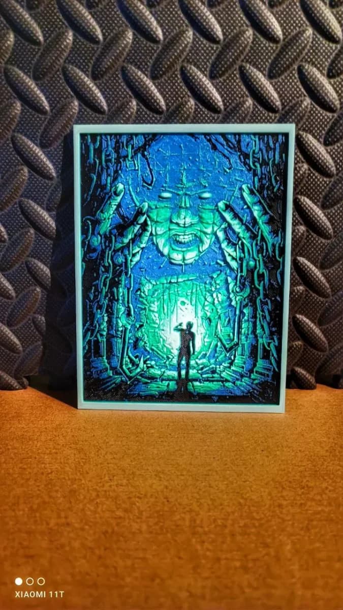 hellraiser hueforge by KO Additive Labo HueForge model: hellraiser hueforge by KO Additive Labo