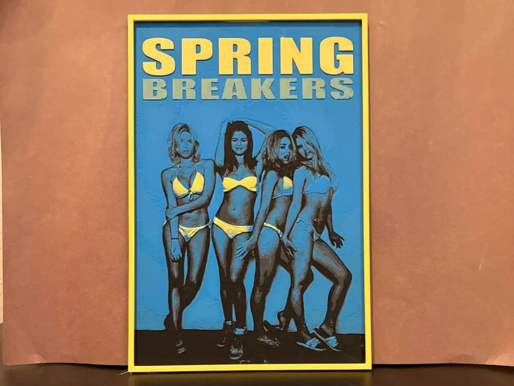 Spring Breakers Hueforge by Estiv HueForge model: Spring Breakers Hueforge by Estiv