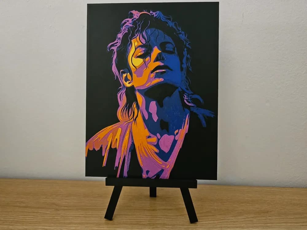 Michael Jackson Hueforge by Opao HueForge model: Michael Jackson Hueforge by Opao