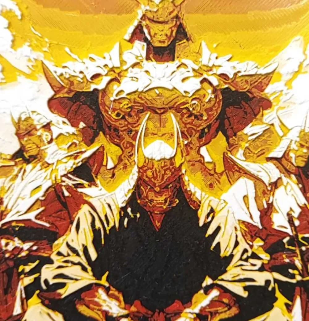 HueForge model: Golden Warriors by Garuda3D