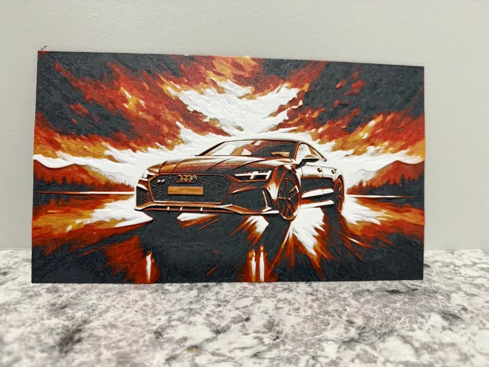 Audi Rs7 - HueForge by Canadian Gamer HueForge model: Audi Rs7 - HueForge by Canadian Gamer
