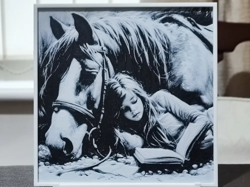 A Girl & Her Pony (1) - HueForge 2 Color