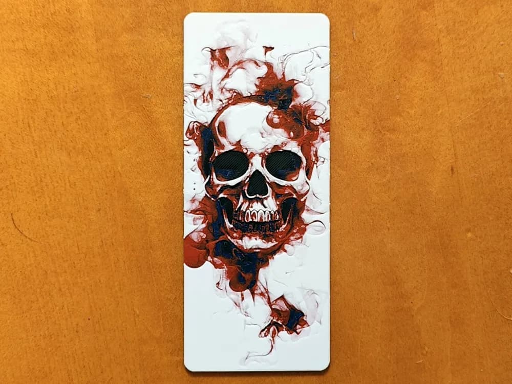 Skull Bookmark - Hueforge by Sarge HueForge model: Skull Bookmark - Hueforge by Sarge