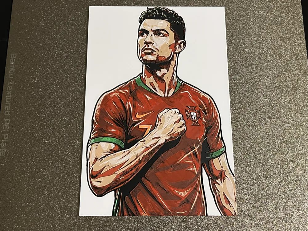 Cristiano Ronaldo Human Hueforge by FantasyZ HueForge model: Cristiano Ronaldo Human Hueforge by FantasyZ