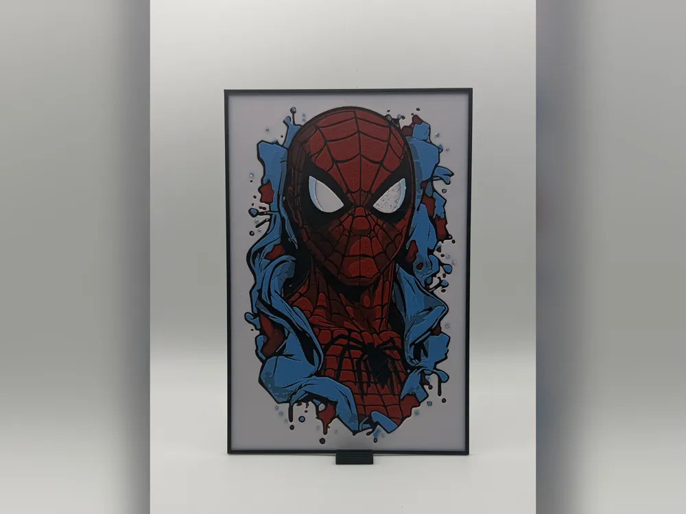 Spider-Man Burst HueForge Print Spider-Man Burst HueForge Print
