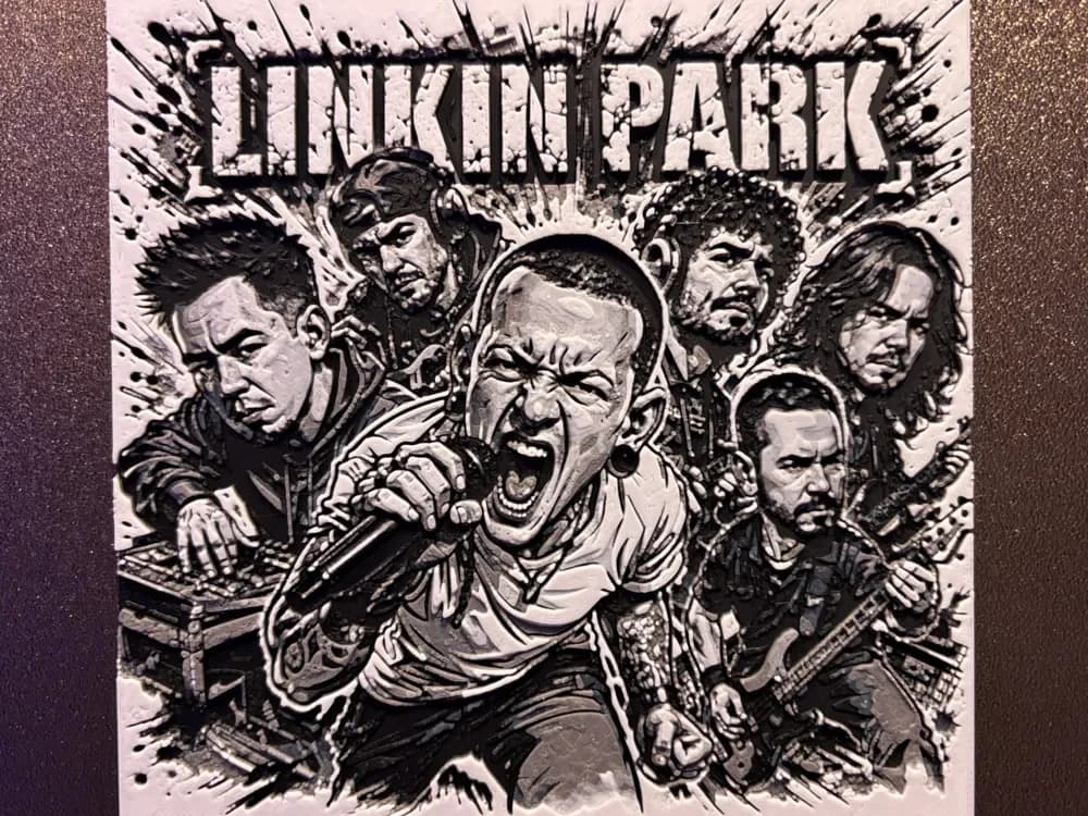 Linkin Park Cartoon Hueforge by Reeftank&more HueForge model: Linkin Park Cartoon Hueforge by Reeftank&more