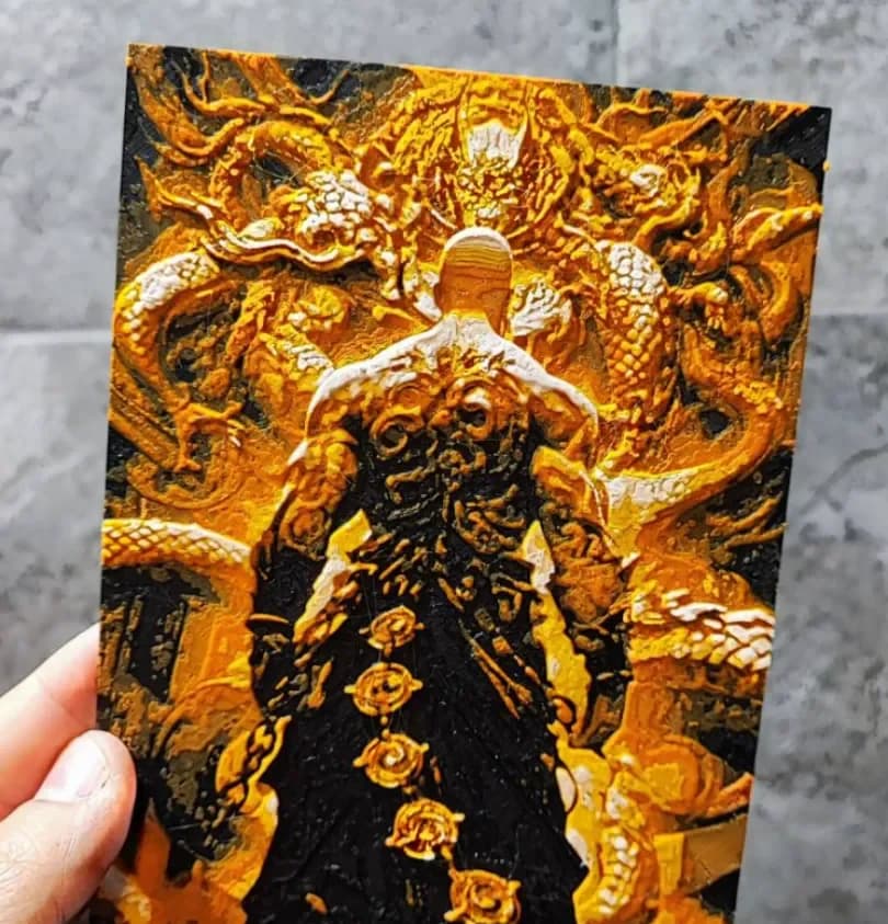 HueForge model: Against the Gods by Garuda3D