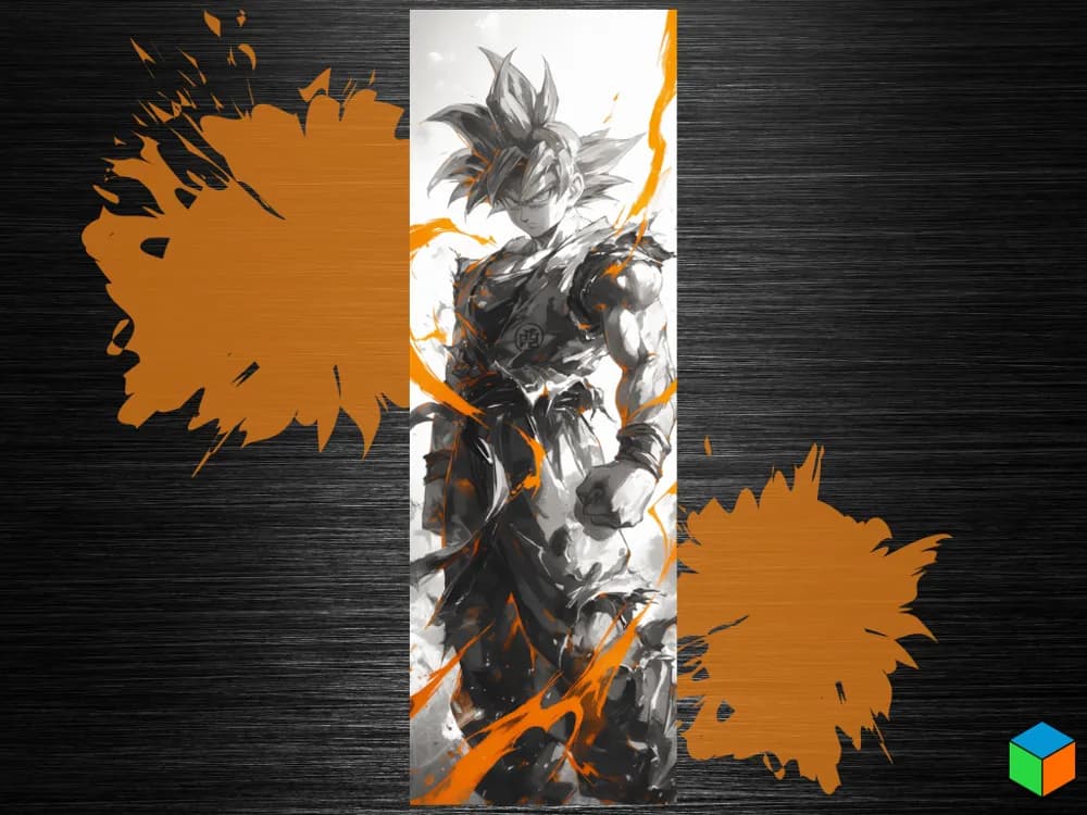 HueForge model: Custom Goku Dragon Ball Bookmark - Discord Vote by 3D Prints By Vic