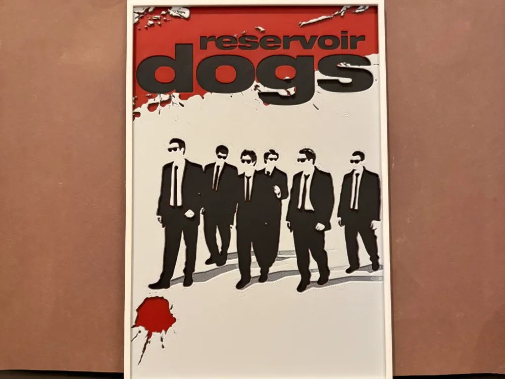 Reservoir Dogs Hueforge by Estiv HueForge model: Reservoir Dogs Hueforge by Estiv