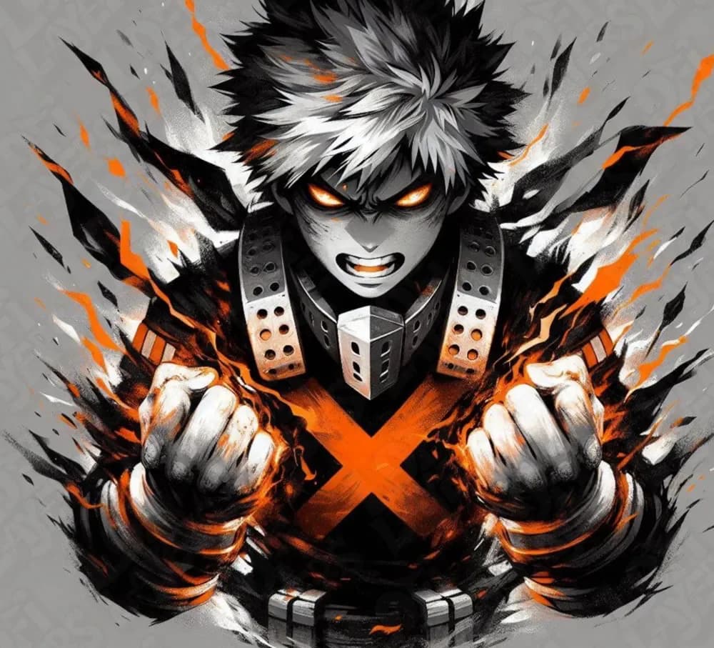 Katsuki "Dynamight" Bakugo Hueforge by LoFi Layers HueForge model: Katsuki "Dynamight" Bakugo Hueforge by LoFi Layers