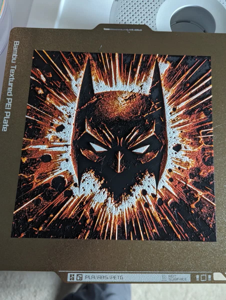 Batman Cowl by the_bearded_jedi HueForge model: Batman Cowl by the_bearded_jedi
