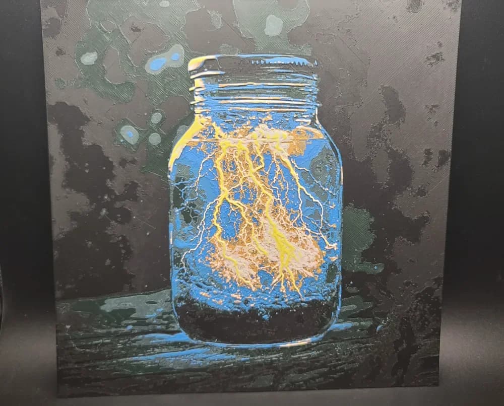 Lightning in a bottle Hueforge by the_bearded_jedi HueForge model: Lightning in a bottle Hueforge by the_bearded_jedi