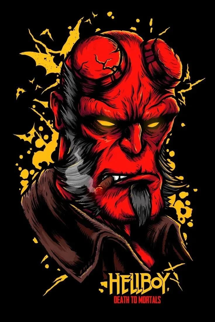 Hellboy hueforge by leshowpatate HueForge model: Hellboy hueforge by leshowpatate