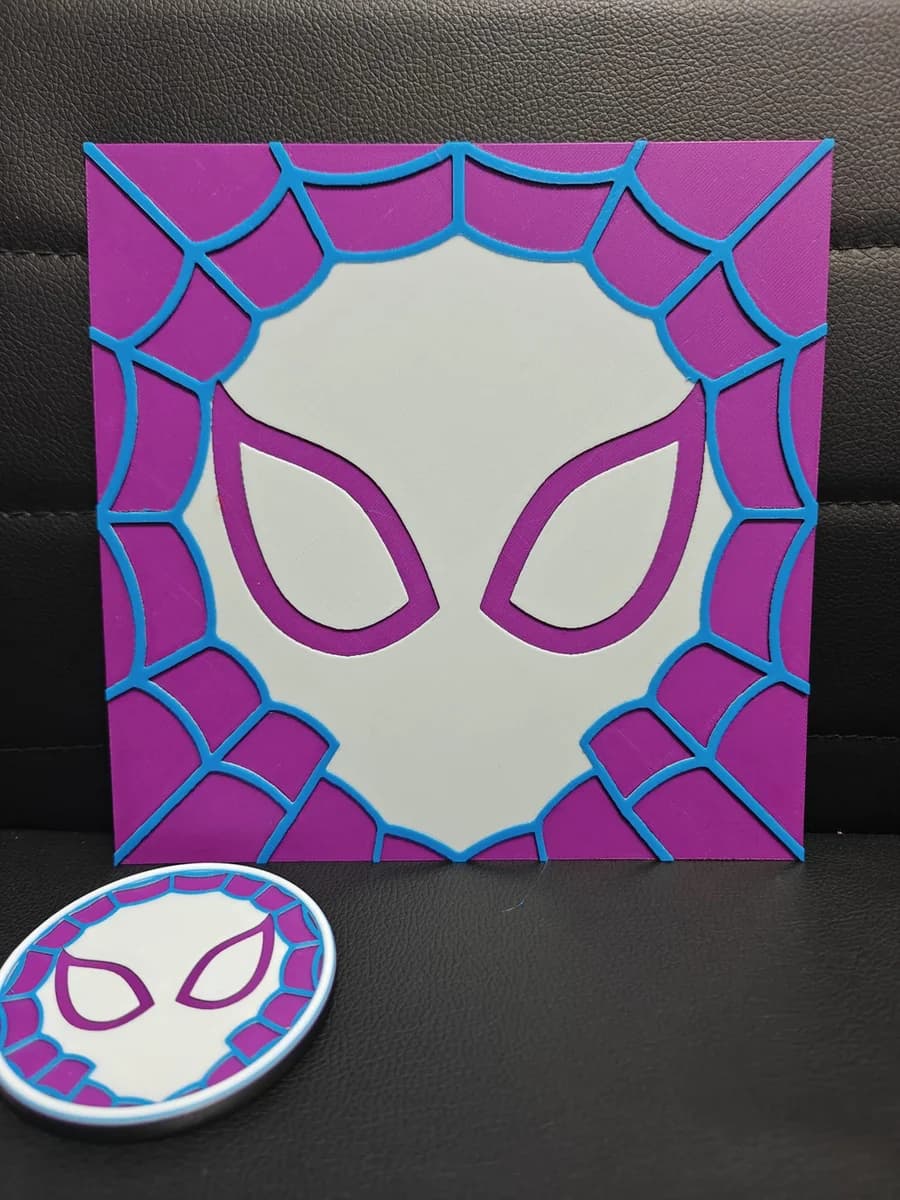 Spider-Gwen Spiderweb Set by TheHueforgeLady HueForge model: Spider-Gwen Spiderweb Set by TheHueforgeLady