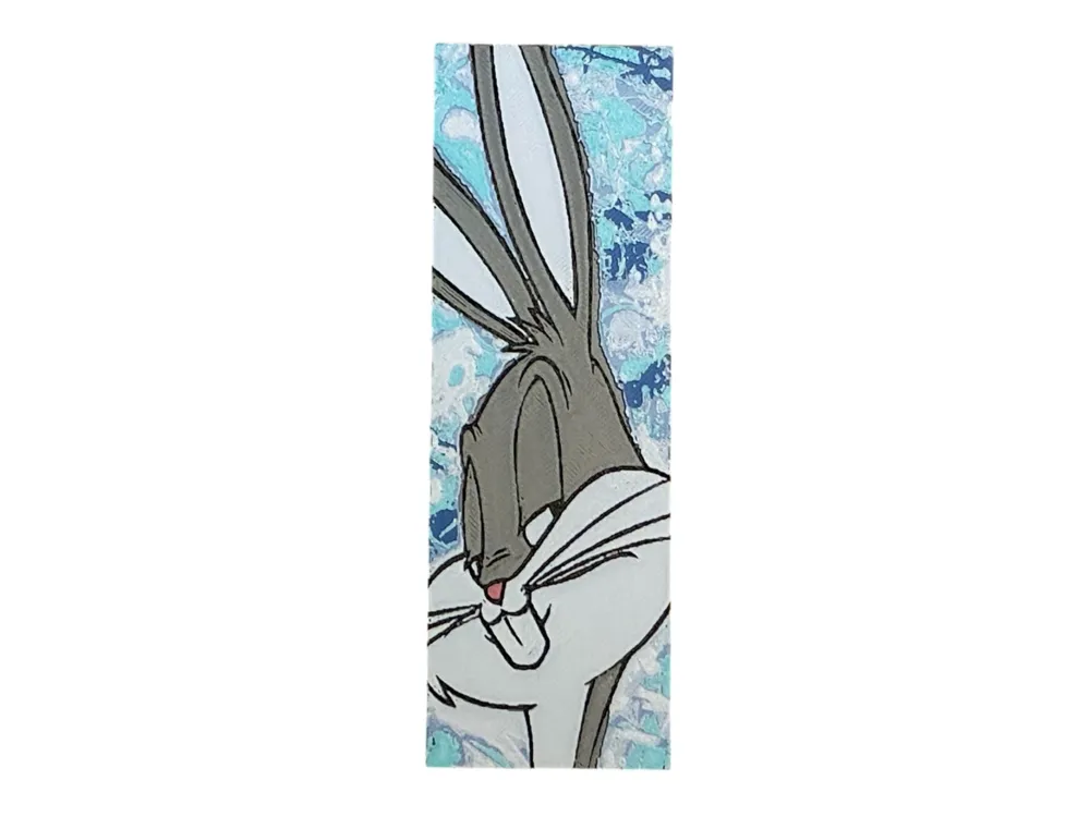 Looney Tunes Bugs Bunny Bookmark by The SkyLab 3D HueForge model: Looney Tunes Bugs Bunny Bookmark by The SkyLab 3D