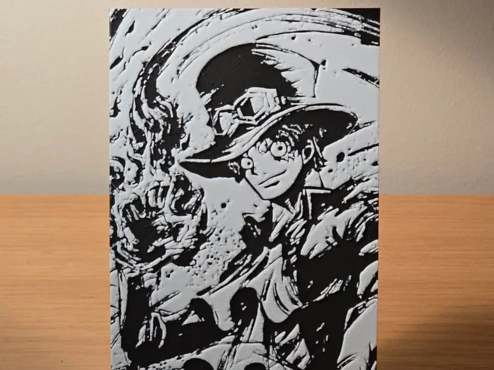 Hueforge - One Piece - Sabo 1 by FxD | Function-X-Design HueForge model: Hueforge - One Piece - Sabo 1 by FxD | Function-X-Design