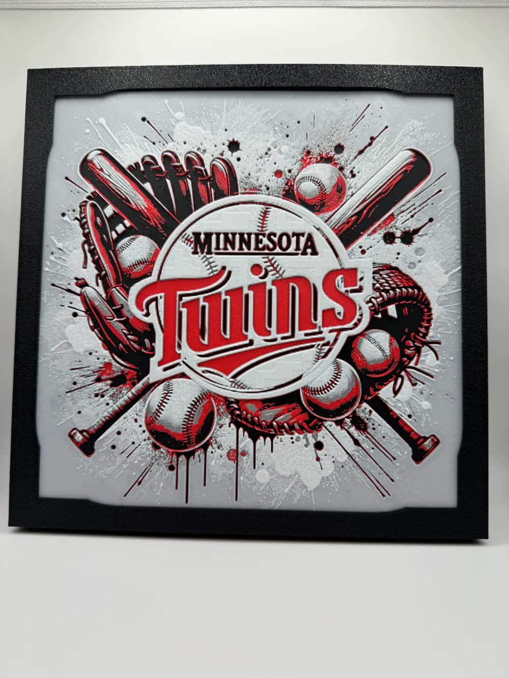 Minnesota Twins - MLB Hueforge by Canadian Gamer HueForge model: Minnesota Twins - MLB Hueforge by Canadian Gamer