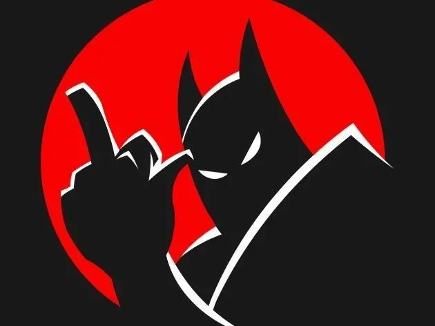 Hueforge Batman - Midfinger