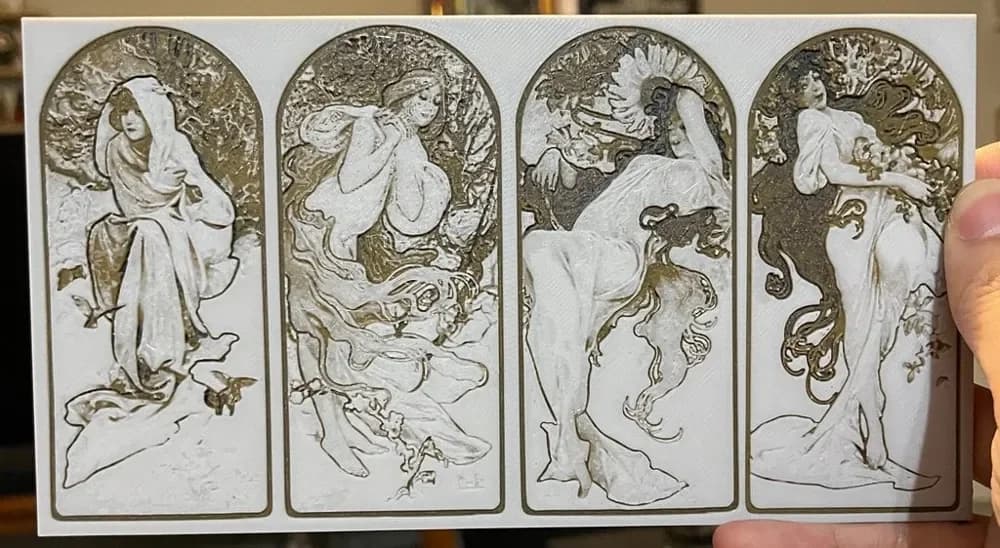 The Seasons - Hueforge Print by cyanidesugar HueForge model: The Seasons - Hueforge Print by cyanidesugar