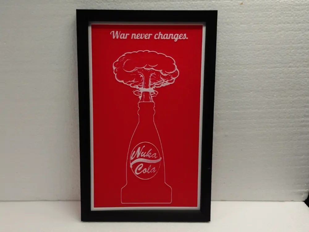 HueForge model: Fallout NukaCola War Never Changes by Asgar3D