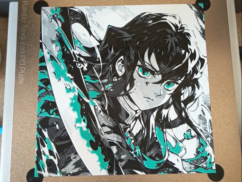 Demon Slayer Muichiro Tokito Hueforge by 3DNesy HueForge model: Demon Slayer Muichiro Tokito Hueforge by 3DNesy