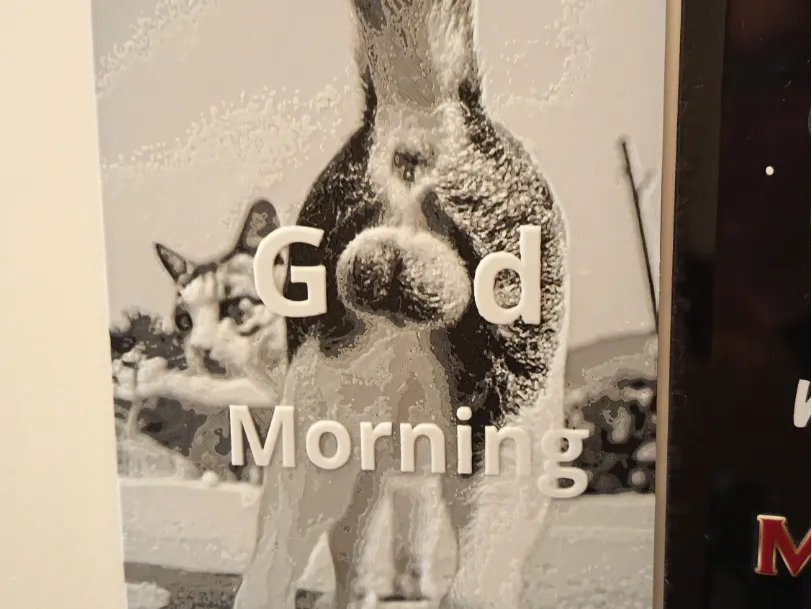 Good Morning Fun Cat Hueforge Good Morning Fun Cat Hueforge