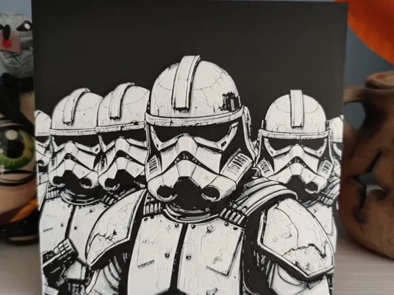 Hueforge Stormtrooper by Litolunar HueForge model: Hueforge Stormtrooper by Litolunar