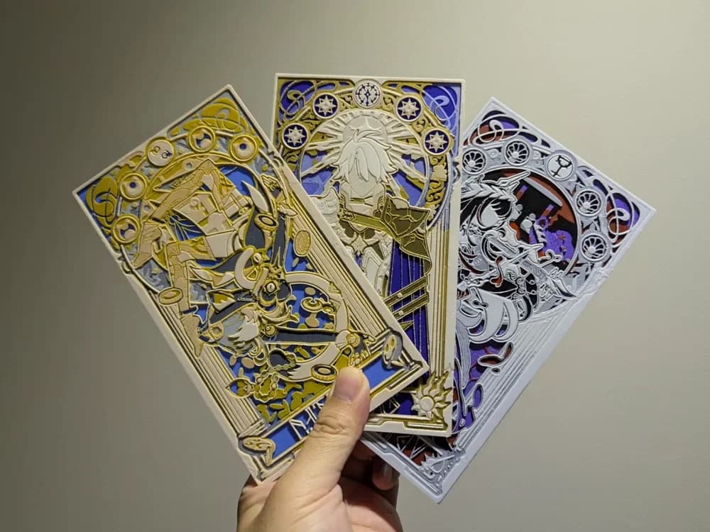 HueForge model: Amphoreus' Saga of Heroes Part 3- Honkai Star Rail by Razel