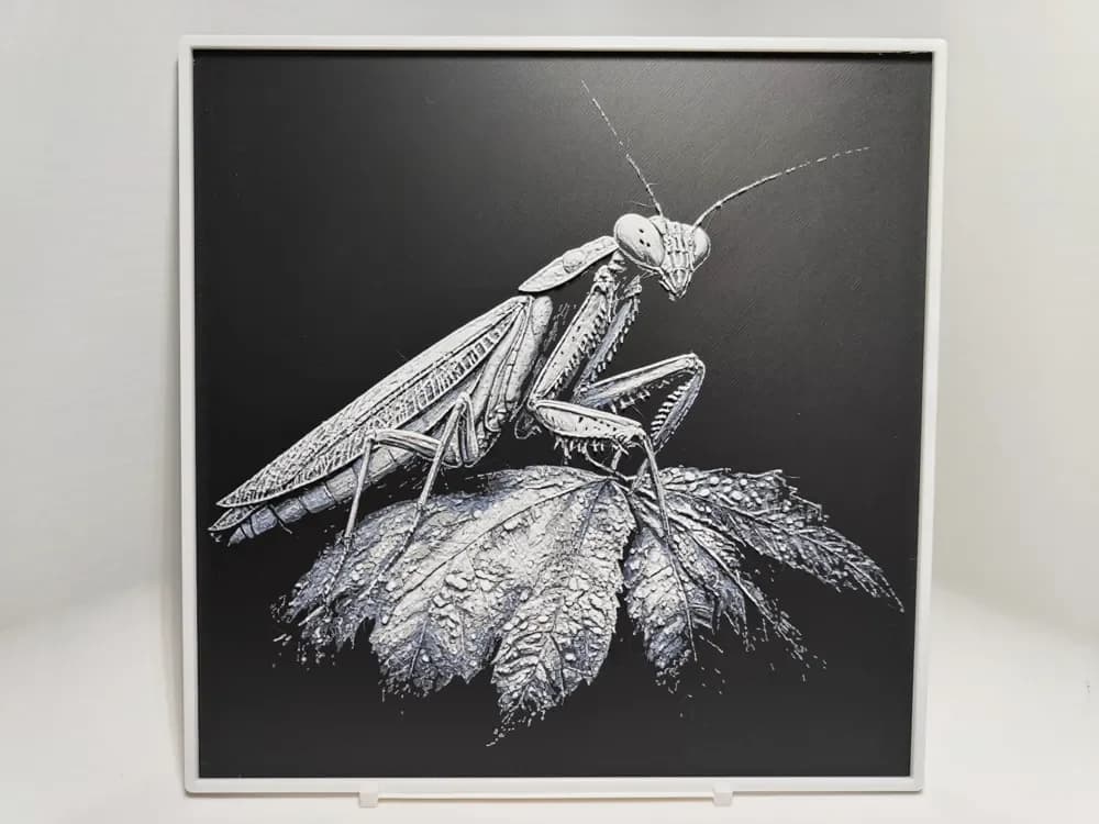 Praying Mantis - Hueforge by BeaN HueForge model: Praying Mantis - Hueforge by BeaN