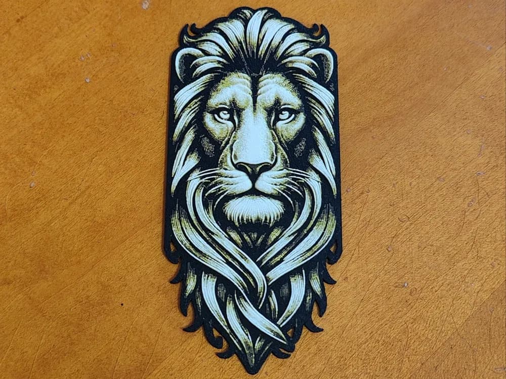 Lion Bookmark - Hueforge by Sarge HueForge model: Lion Bookmark - Hueforge by Sarge