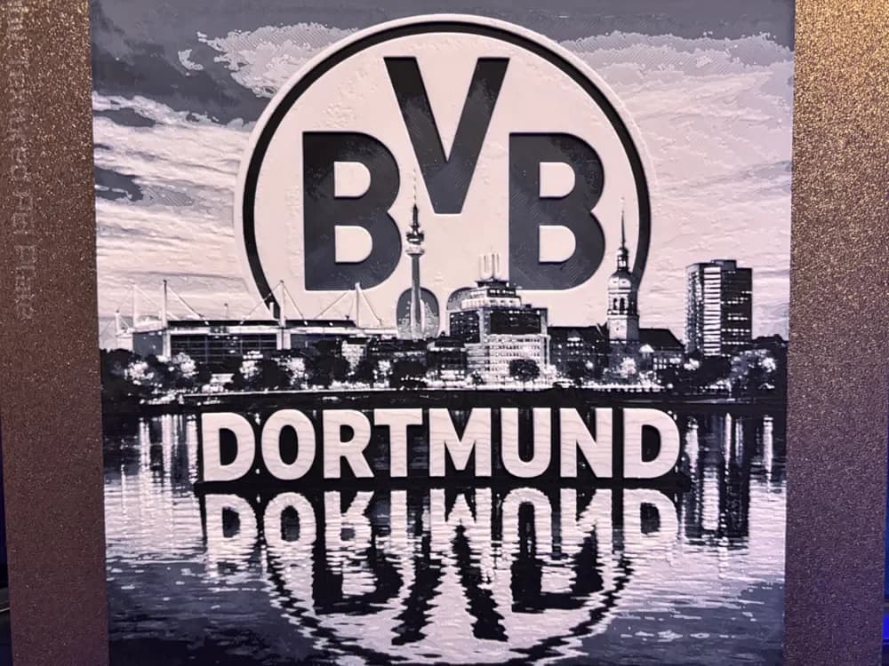 Borussia Dortmund BVB - Hueforge by Reeftank&more HueForge model: Borussia Dortmund BVB - Hueforge by Reeftank&more