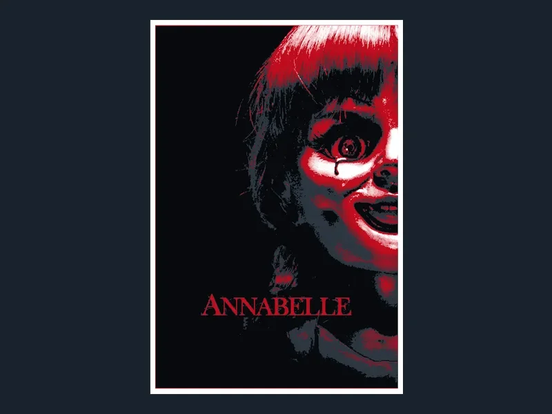Annabelle (Movie Poster - HueForge) by HugheCraft HueForge model: Annabelle (Movie Poster - HueForge) by HugheCraft