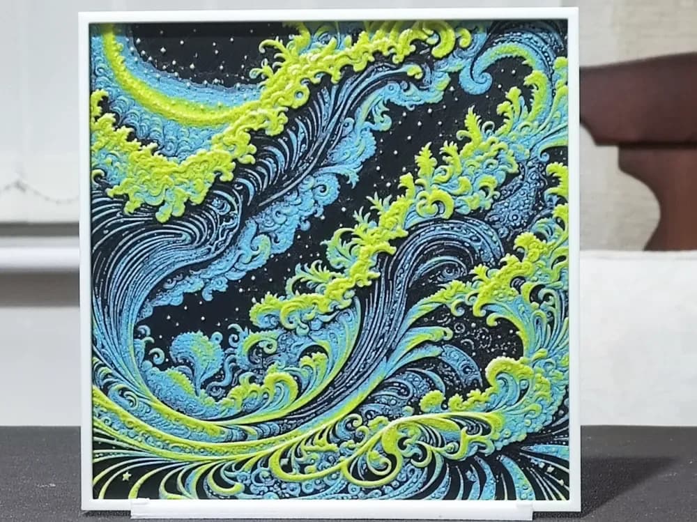 Fractal Chaos - HueForge 4-Color by BoDad HueForge model: Fractal Chaos - HueForge 4-Color by BoDad