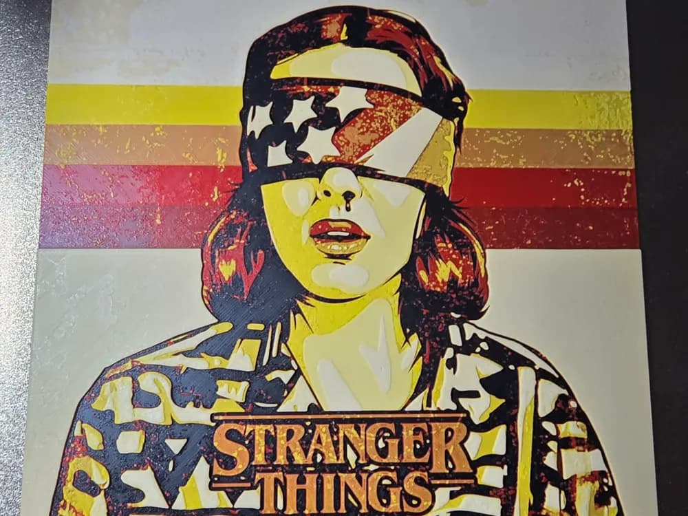 Stranger Things - Onze Hueforge by 3D-Mentiel HueForge model: Stranger Things - Onze Hueforge by 3D-Mentiel