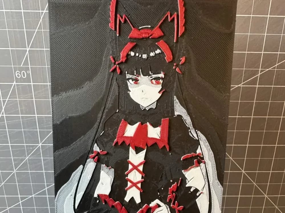 4x8 hueforge of Rory Mercury by SBC Creations HueForge model: 4x8 hueforge of Rory Mercury by SBC Creations