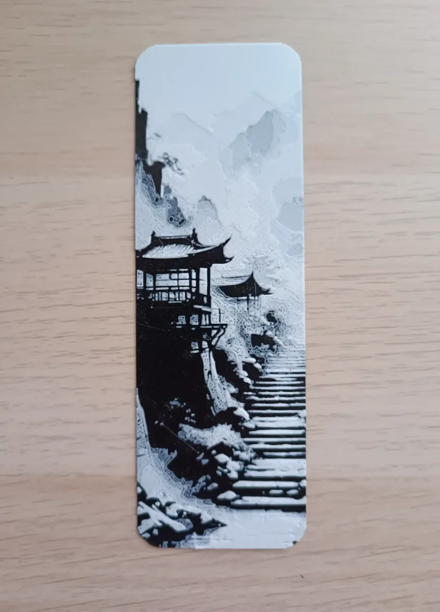 Japanese Landscape Bookmark by Atrus Design HueForge model: Japanese Landscape Bookmark by Atrus Design