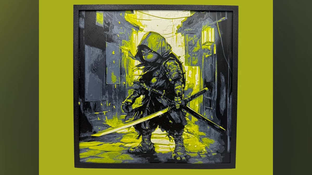 The Last Ronin - Teenage Mutant Ninja Turtles Hueforge by Canadian Gamer HueForge model: The Last Ronin - Teenage Mutant Ninja Turtles Hueforge by Canadian Gamer