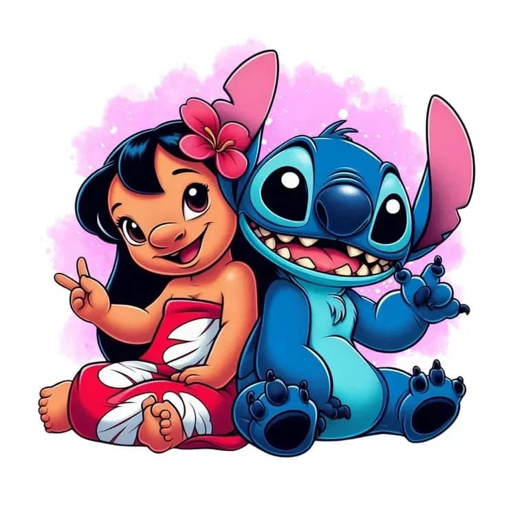 Lilo et Stitch hueforge by leshowpatate HueForge model: Lilo et Stitch hueforge by leshowpatate