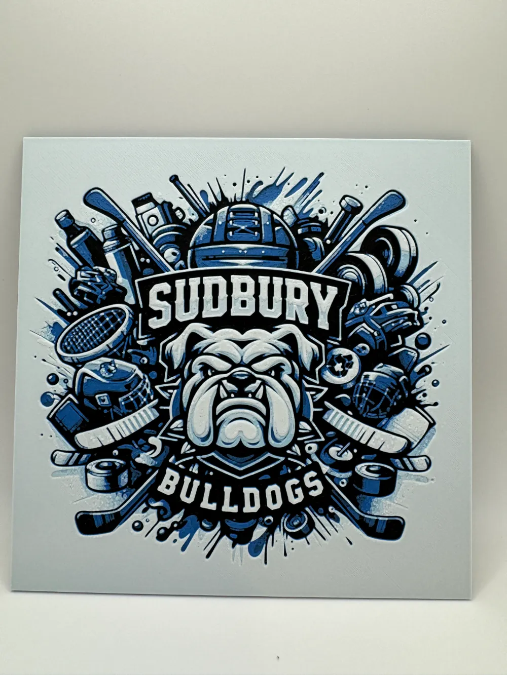 Letterkenny - Blueberry Bulldogs - Hockey Hueforge by Canadian Gamer HueForge model: Letterkenny - Blueberry Bulldogs - Hockey Hueforge by Canadian Gamer