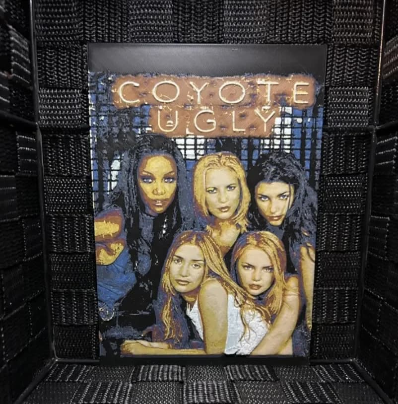 Hueforge Movie Poster - Coyote Ugly - by JoDau HueForge model: Hueforge Movie Poster - Coyote Ugly - by JoDau