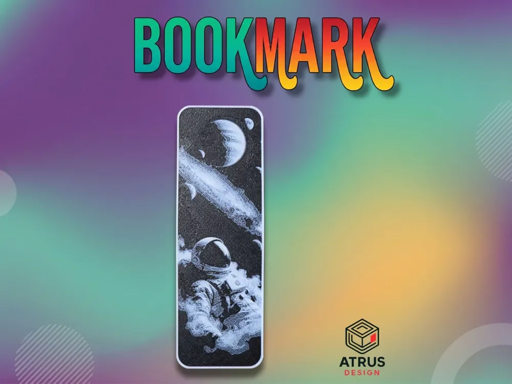 Astronaut and Space Bookmark Astronaut and Space Bookmark