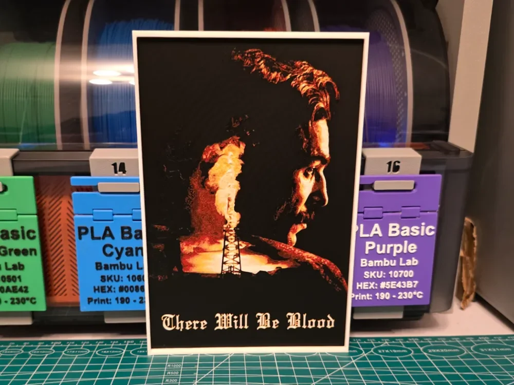 HueForge model: There Will Be Blood Movie Poster - Hueforge Art by Lumpy3D