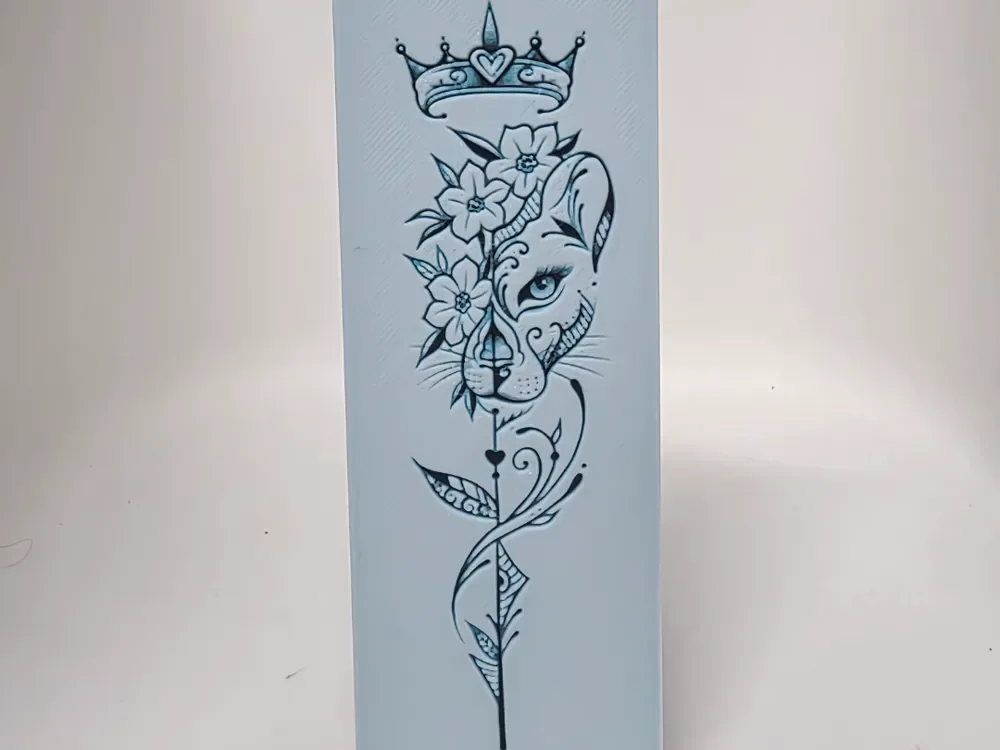Lion Bookmark by Morganja HueForge model: Lion Bookmark by Morganja