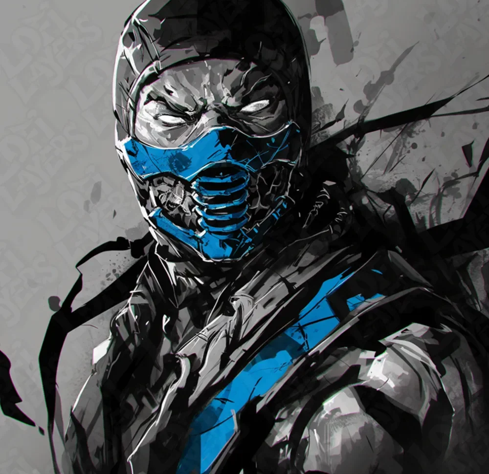 Sub-Zero (Mortal Kombat) Hueforge by LoFi Layers HueForge model: Sub-Zero (Mortal Kombat) Hueforge by LoFi Layers