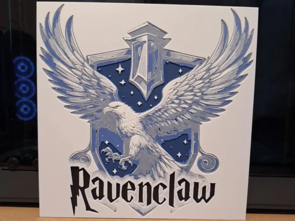 Harry Potter - Ravenclaw Sheild - Hueforge by 3dGlow HueForge model: Harry Potter - Ravenclaw Sheild - Hueforge by 3dGlow