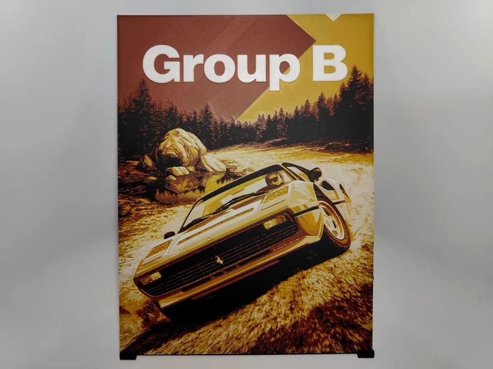 Group B Poster #7 - Hueforge by BeaN HueForge model: Group B Poster #7 - Hueforge by BeaN