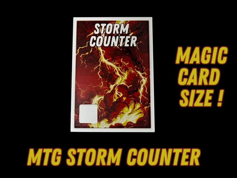 Storm Counter - MTG Token - EDH - Magic by Canadian Gamer HueForge model: Storm Counter - MTG Token - EDH - Magic by Canadian Gamer