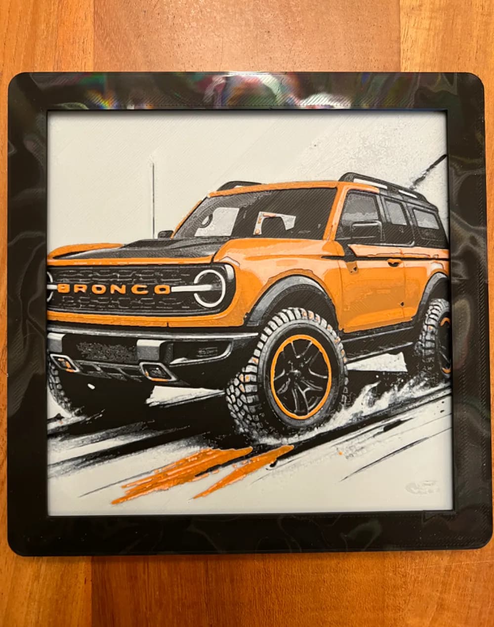 HueForge model: Ford Bronco by JustBe 3D Printing